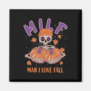 Skeleton Man I Kärlek Fall Roligt Skeleton Pumpkin Magnet