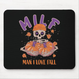 Skeleton Man I Kärlek Fall Roligt Skeleton Pumpkin Musmatta
