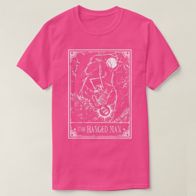 Skeleton Man Tarot Card Occult Tarot Reader Re T Shirt (Design framsida)