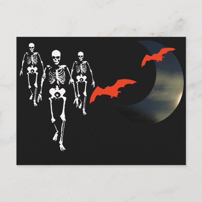 Skeleton March Vykort (Framsida)