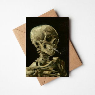 Skeleton med brinnande cigarett Vincent van Gogh