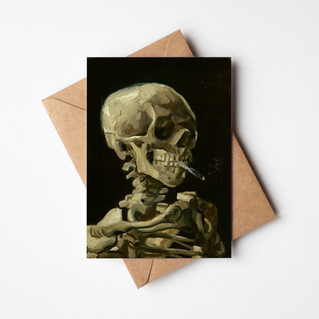 Skeleton med brinnande cigarett | Vincent van Gogh (Skapare uppladdad)