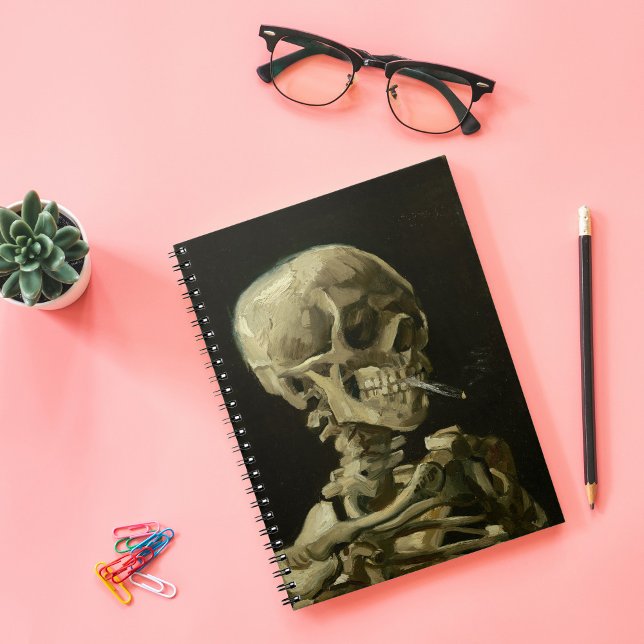 Skeleton med brinnande cigarett | Vincent van Gogh Anteckningsbok (Skapare uppladdad)