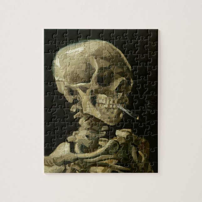 Skeleton med cigarett av Van Gogh Pussel (Vertikal)