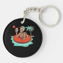 Skeleton med dryck Flytande på en