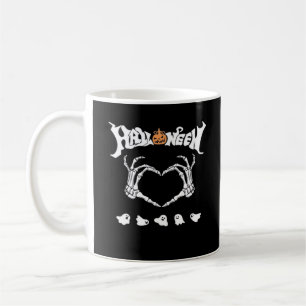 Skeleton med, halloween-design kaffemugg