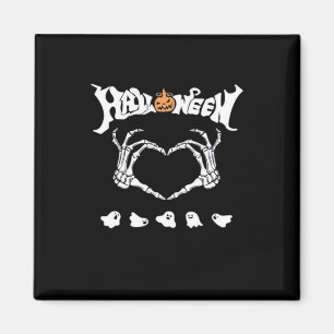 Skeleton med, halloween-design magnet