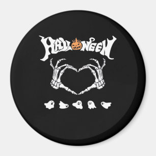 Skeleton med, halloween-design magnet