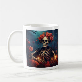 Skeleton med Krona i Ro Kaffemugg