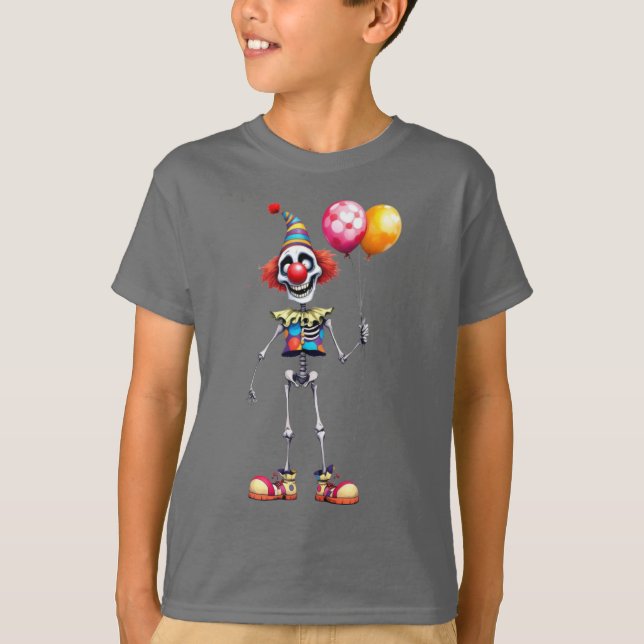Skeleton med kronnäsa, Halloween, författare Nat T Shirt (Framsida)