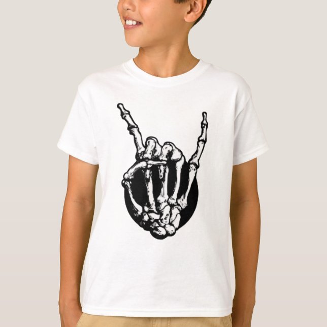 Skeleton Metall Fläkt Tee (Framsida)