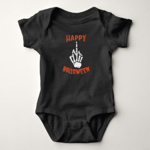 Skeleton Mitten Finger Happy halloween T Shirt