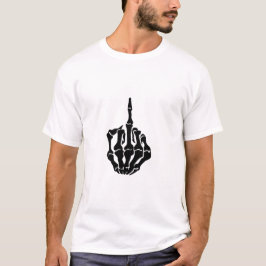 Skeleton Mitten Finger White Manar T-shirts