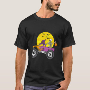 Skeleton Monster Lastbil Måne Candy Småbarn Boys H T Shirt