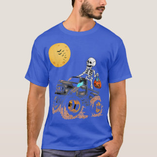 Skeleton Monster Lastbil Måne Candy Småbarn Boys H T Shirt