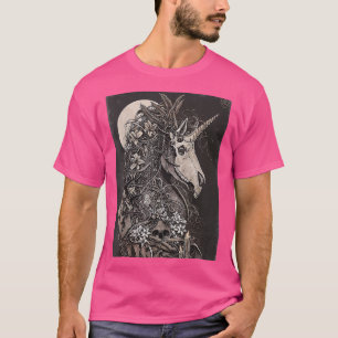 Skeleton Mörk Grunge Art T Shirt