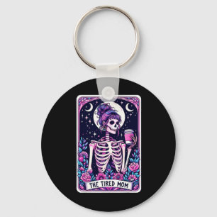 Skeleton Mors dag Skul med det trötta Mamma-Tarot  Nyckelring