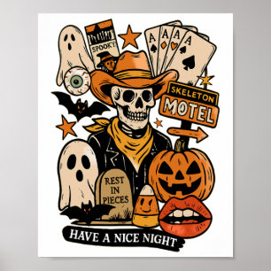 Skeleton Motel i Delar har en trevlig natt Poster