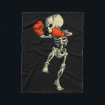 Skeleton Muay Thai Kick Boxing Mma Funny Karate Ha Fleecefilt<br><div class="desc">Skeleton Muay Thai Kick Boxing Mma Funny Karate Halloween</div>