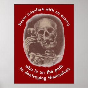 Skeleton narcissist-upplösning gjord över styrka poster