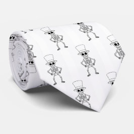 Skeleton necktie slips