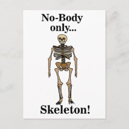 Skeleton No-Body Funny Vykort