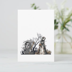 Skeleton och Corpse Bride. Tack Kort