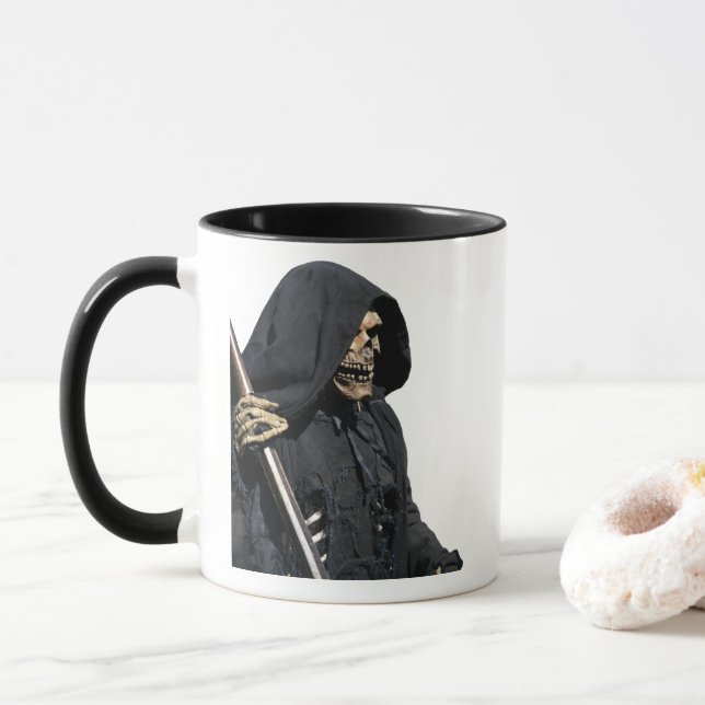Skeleton och cythe mugg (Med munk)