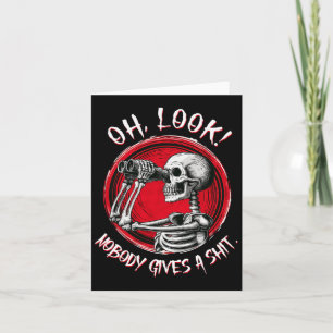 Skeleton Oh Se ingen Ge en noj Halloween Co Kort