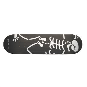 Skeleton Old School Skateboard Bräda 18 Cm