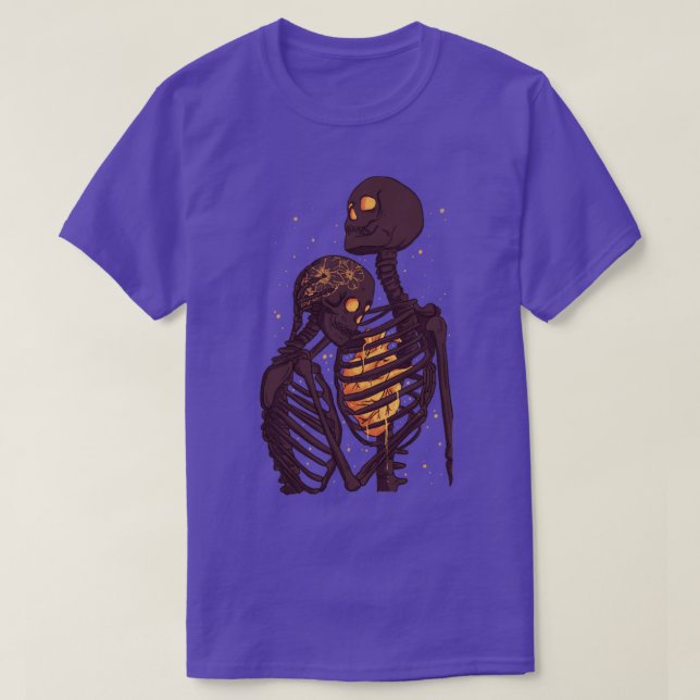 Skeleton-omfamning T Shirt (Design framsida)
