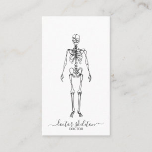 Skeleton orthopedic doktor visitkort