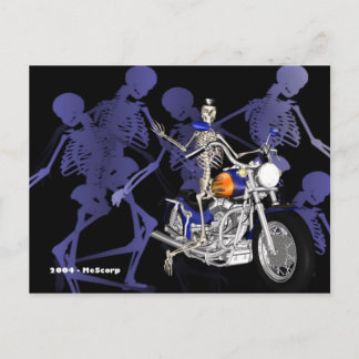 Skeleton på kupper - vykort