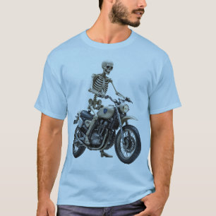 Skeleton på motorcykel Manar Basic T-Shirt