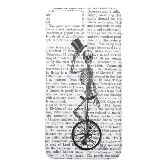 Skeleton på Unicle Case-Mate iPhone Skal (Baksida)
