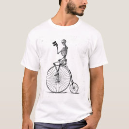 Skeleton på Unicle Vågar Top hat T Shirt