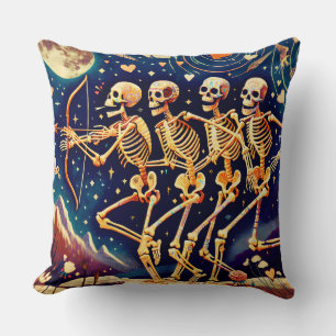 Skeleton par Alla hjärtans dag Cushion Kudde
