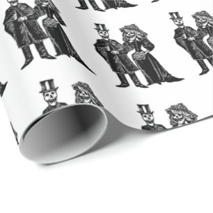 Skeleton par - Svälla Pappert (anpassa) Presentpapper