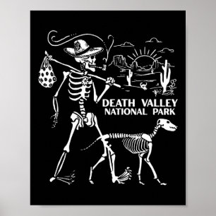 Skeleton Park Vandring Death Valley National Park Poster
