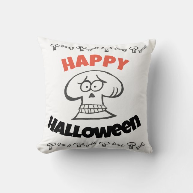 Skeleton Pillow Kudde (Framsida)