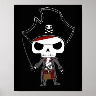 Skeleton Pirat Poster