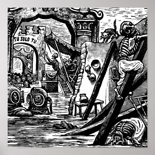 Skeleton Pirater circa 1951 Poster (Framsidan)