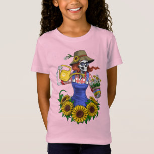Skeleton Plants Gardener T Shirt