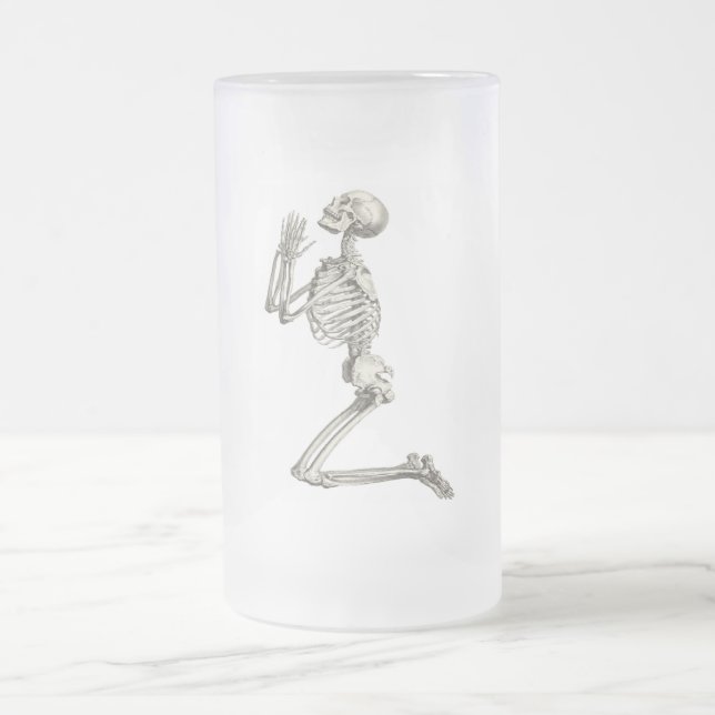 Skeleton Praying Halloween Mugg (Center)