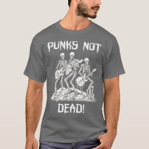 Skeleton Punks Punk Sten är inte död T Shirt