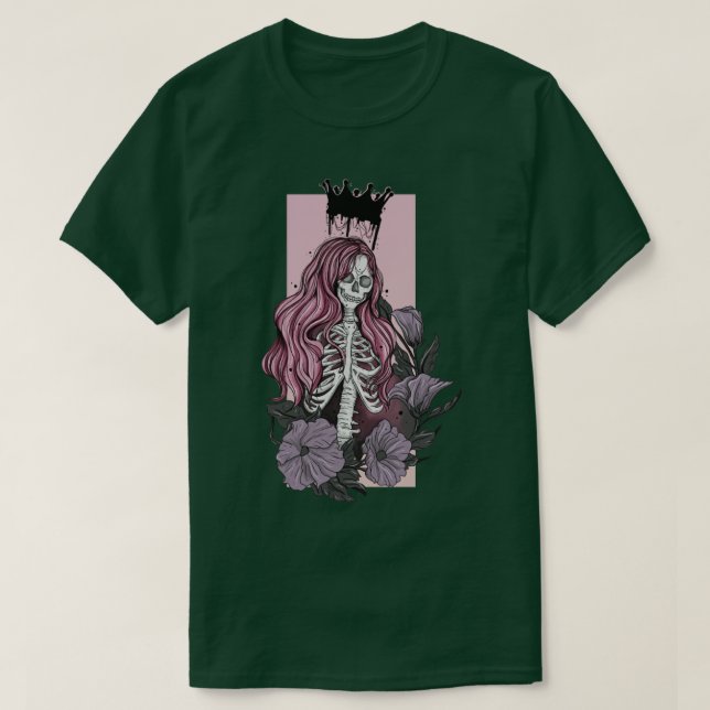 Skeleton Queen T Shirt (Design framsida)