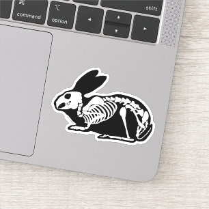 Skeleton Rabbit Klistermärken
