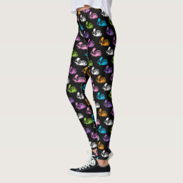 Skeleton Rabbit Mönster Leggings