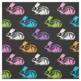 Skeleton Rabbits Mönster Tyg