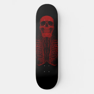 Skeleton Red Skull Skeleton Mini Skateboard Bräda 18,5 Cm